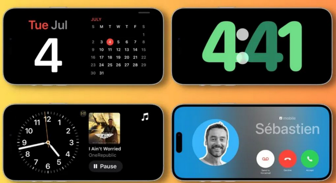 福州苹果手机维修分享iOS17横屏充电待机显示有什么好处 