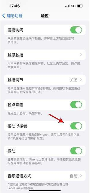 福州苹果手机维修分享iPhone手机如何设置摇一摇删除文字 